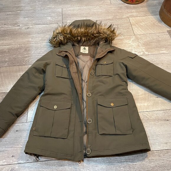 Woods Winter Down Fill Puffer Parka Jacket Warm M - Picture 1 of 10